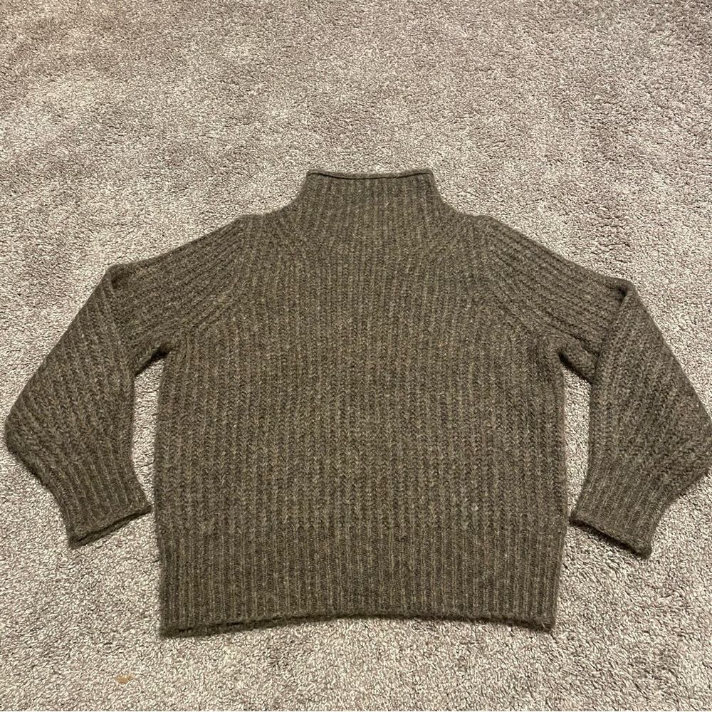 Women’s Madewell Loretto Mockneck Wool Blend Sweater Size XS